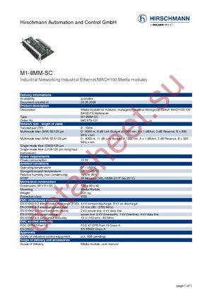 M1-8SM-SC datasheet  